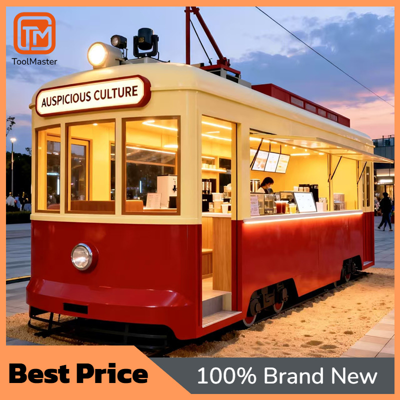 Snacks Food Stall - 【New Design】European Vintage Tram Food Cart,