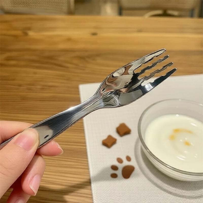 Food And Snacks Ideas - Compact Stainless Spoon And Fork Set