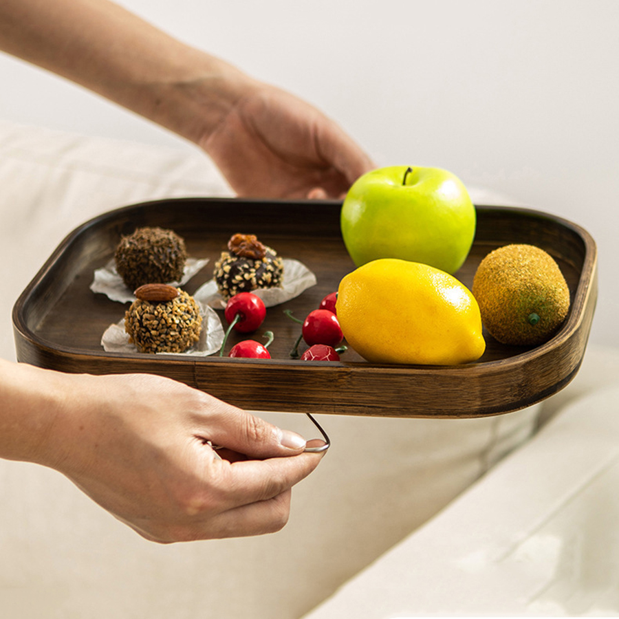Multi-purpose Bamboo Tray Stor - Food Snacks In Japan ulasan dan harga
