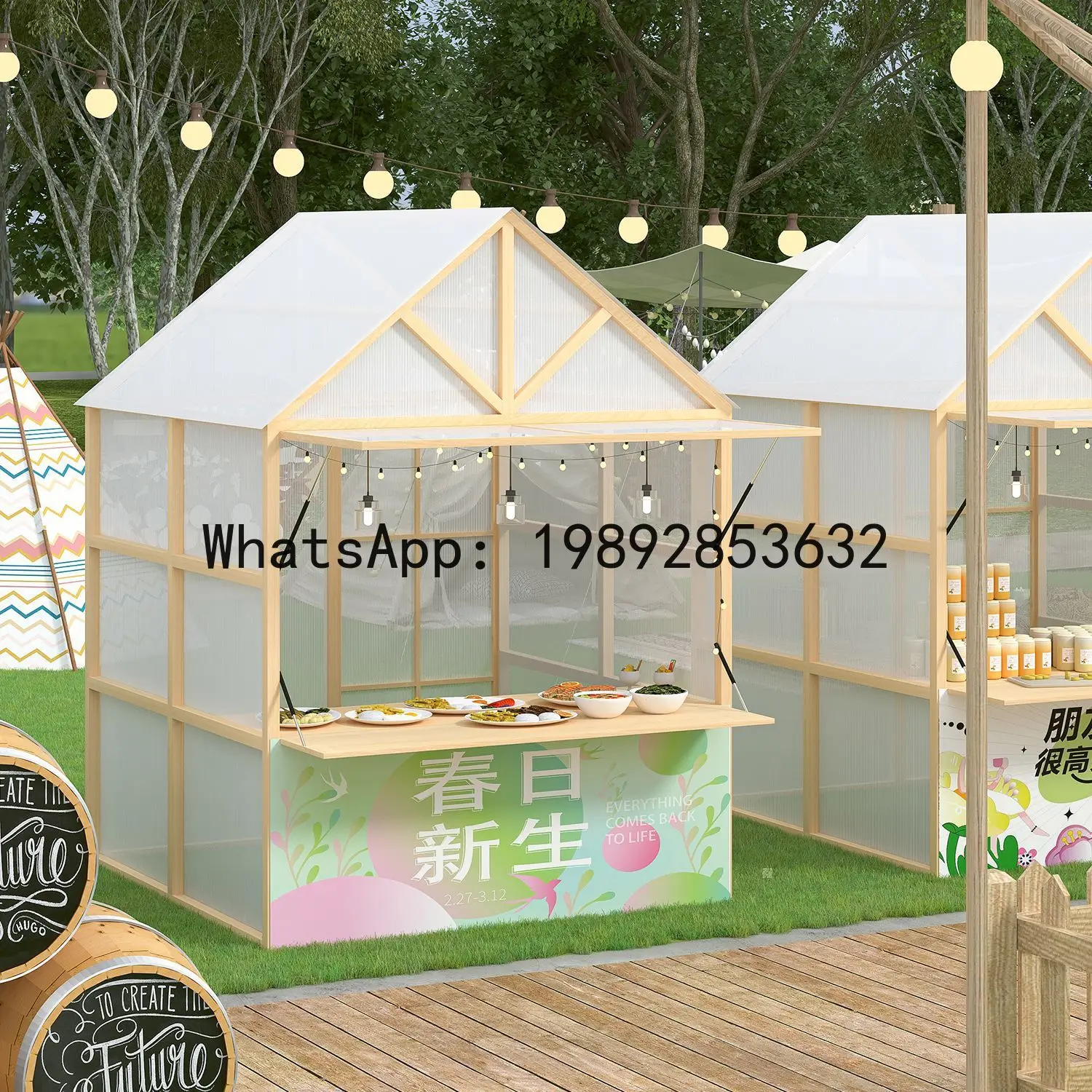 Z2-28Event Stall Rack Internet - Snacks Food Stall ulasan dan harga
