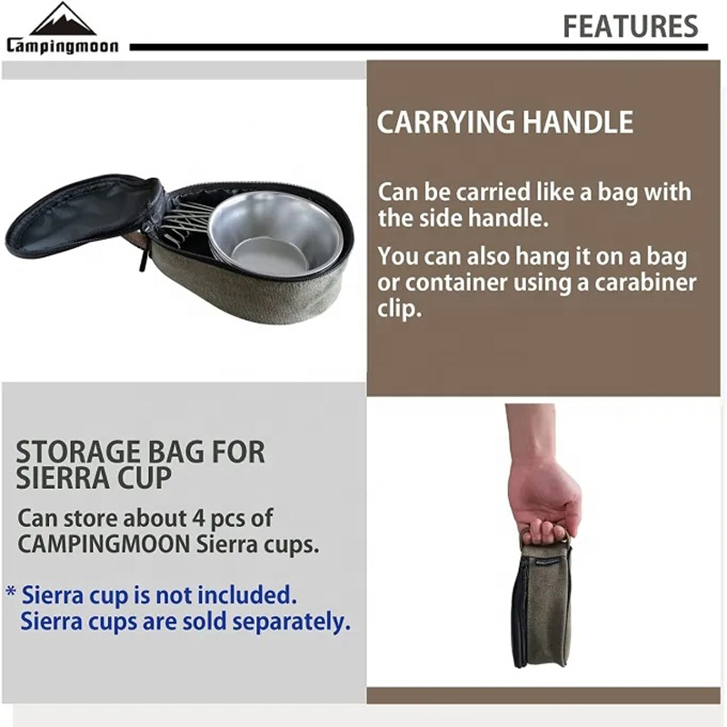 CAMPINGMOON S220-B Canvas Mini - Food Snacks Delivery ulasan dan harga
