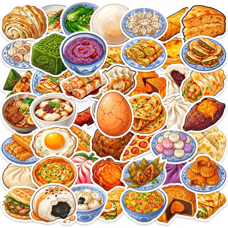 50pcs Chinese Food Diary, Non- - Food Good Snacks ulasan dan harga