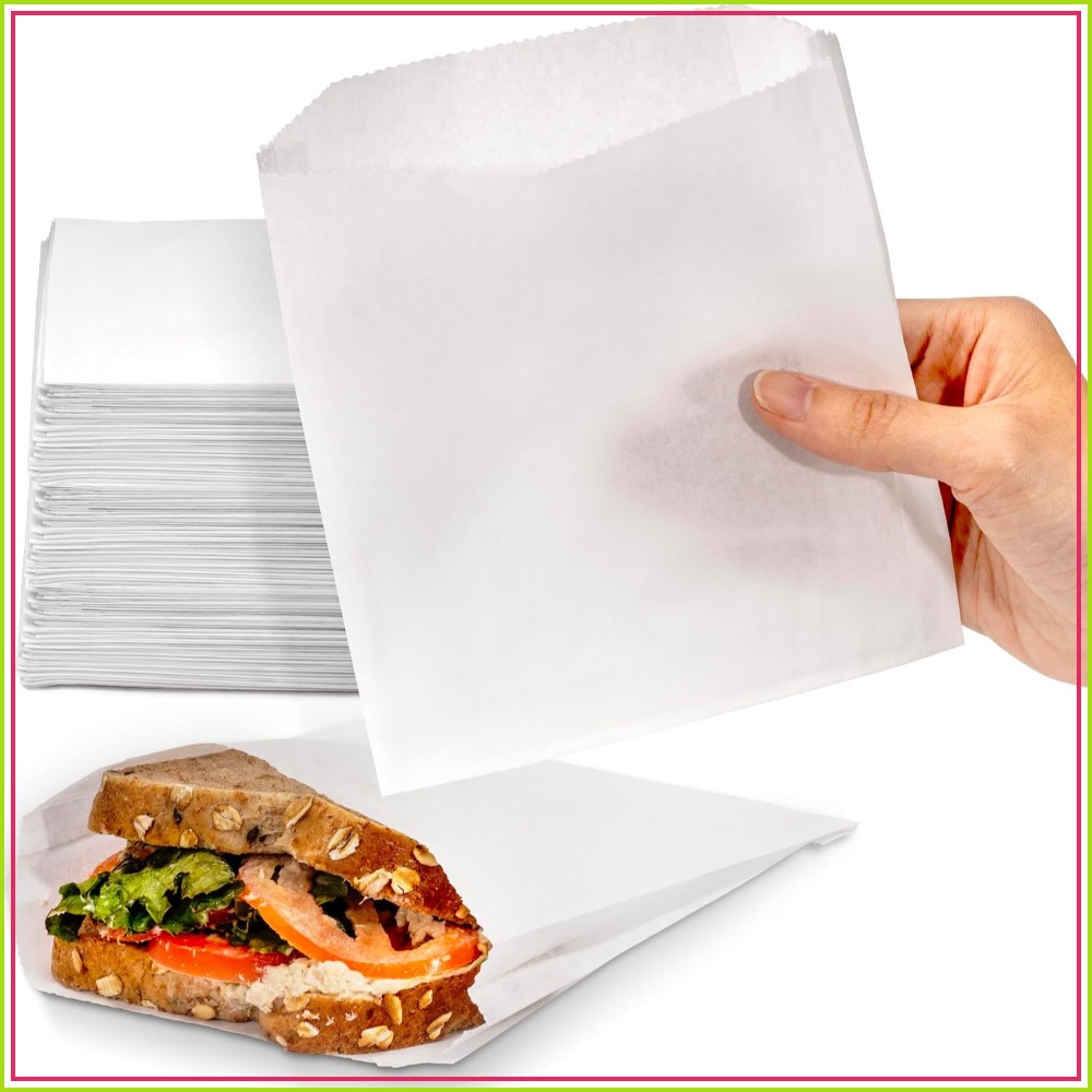 200 Pack Greaseproof Sandwich  - Food Packed Snacks ulasan dan harga