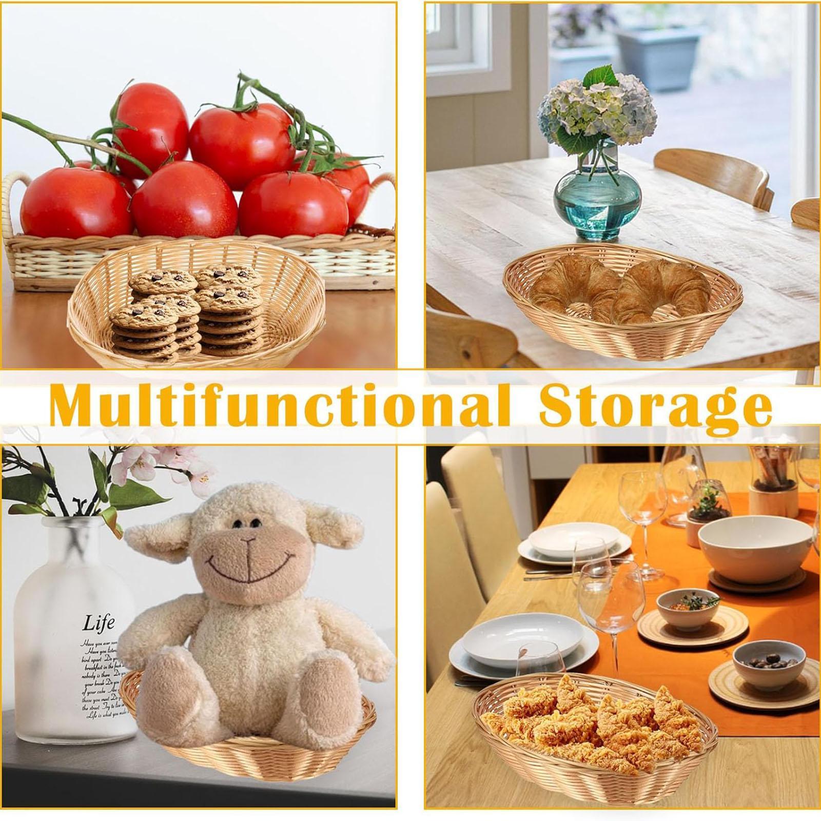 10x Food Storage Baskets Decor - Snacks Food Gift Baskets ulasan dan harga