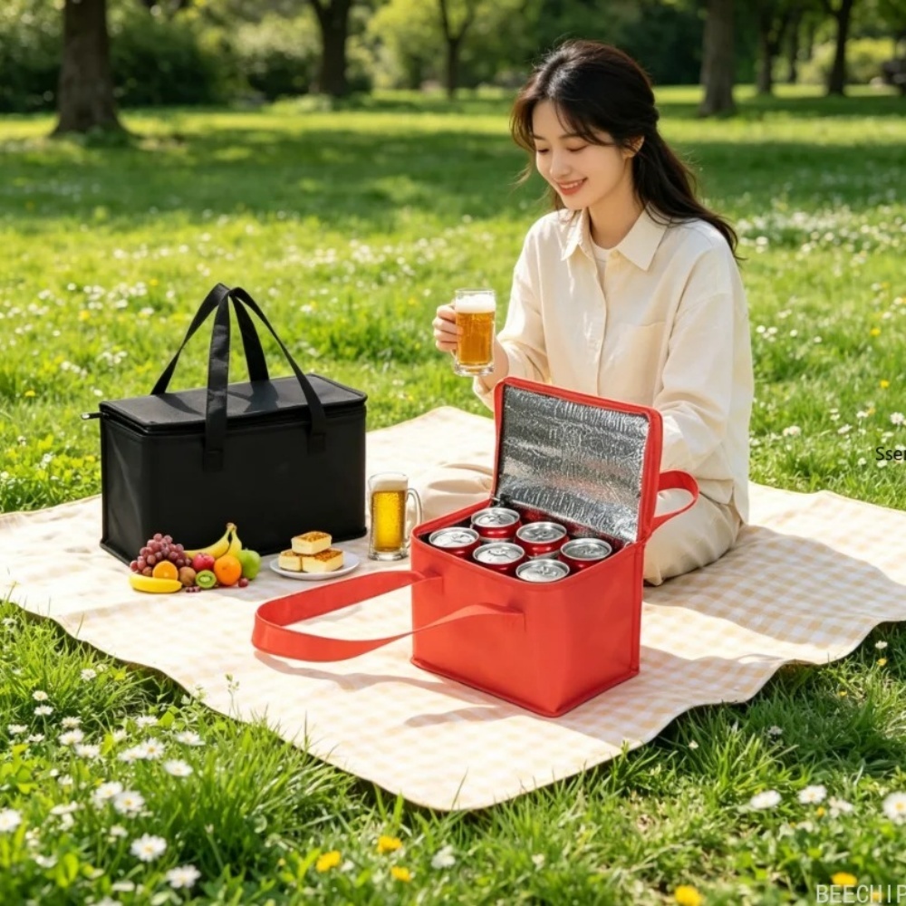 Portable Lunch Cooler Bag Fold - Food Snacks Delivery ulasan dan harga