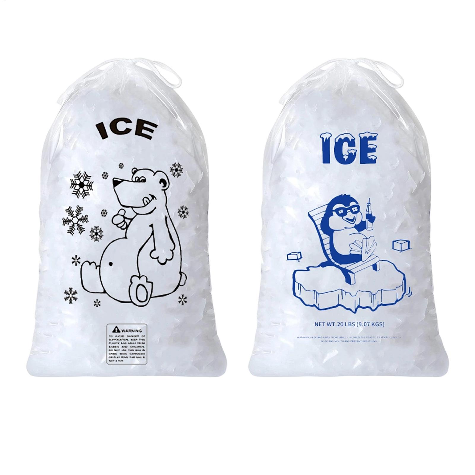 Ice Bags 50 Pcs Heavy Duty Dra - Food Snacks Delivery ulasan dan harga