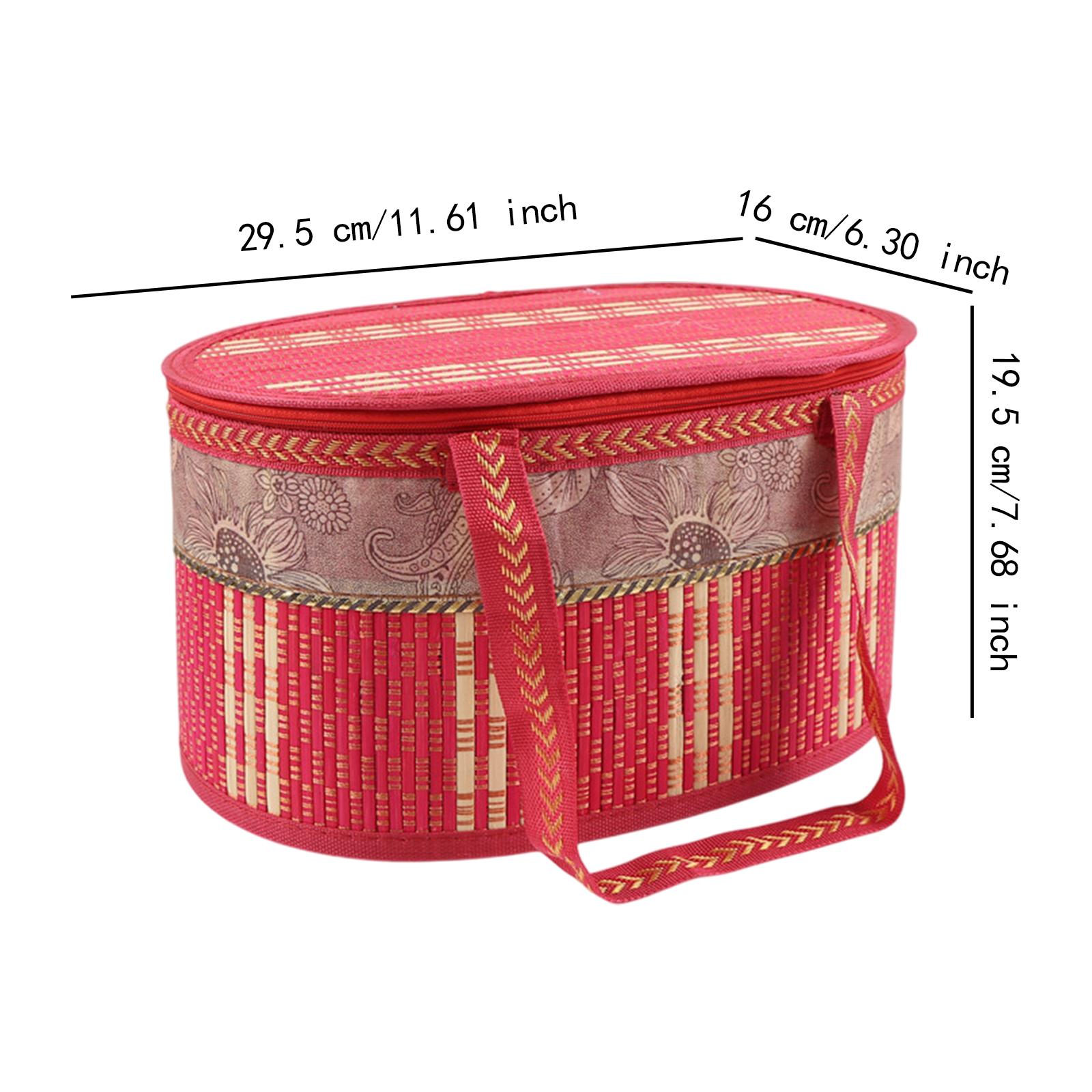 Folding Bamboo Basket Food Sto - Snacks Food Gift Baskets ulasan dan harga