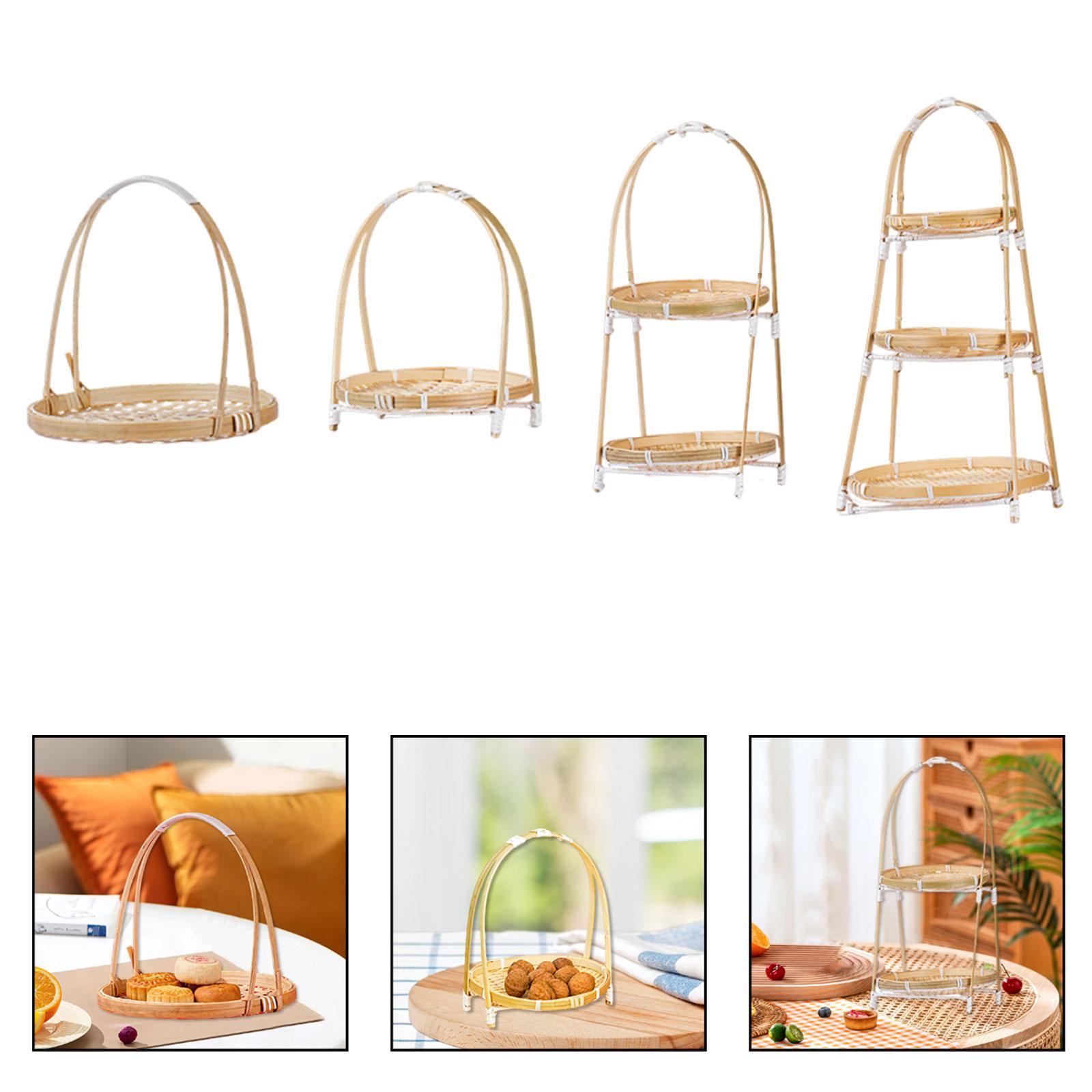 Snack Organizer Woven Bamboo T - Snacks Food Gift Baskets ulasan dan harga