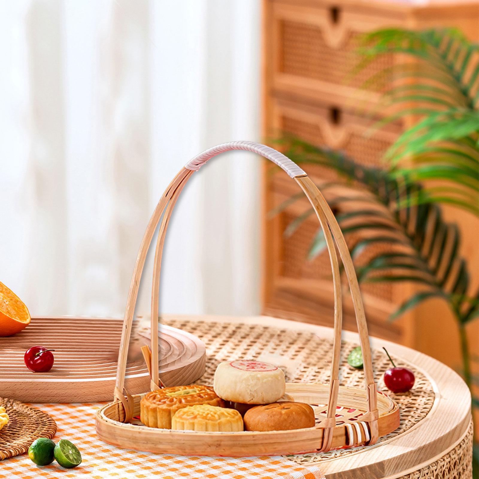 Snack Organizer Woven Bamboo T - Snacks Food Gift Baskets ulasan dan harga