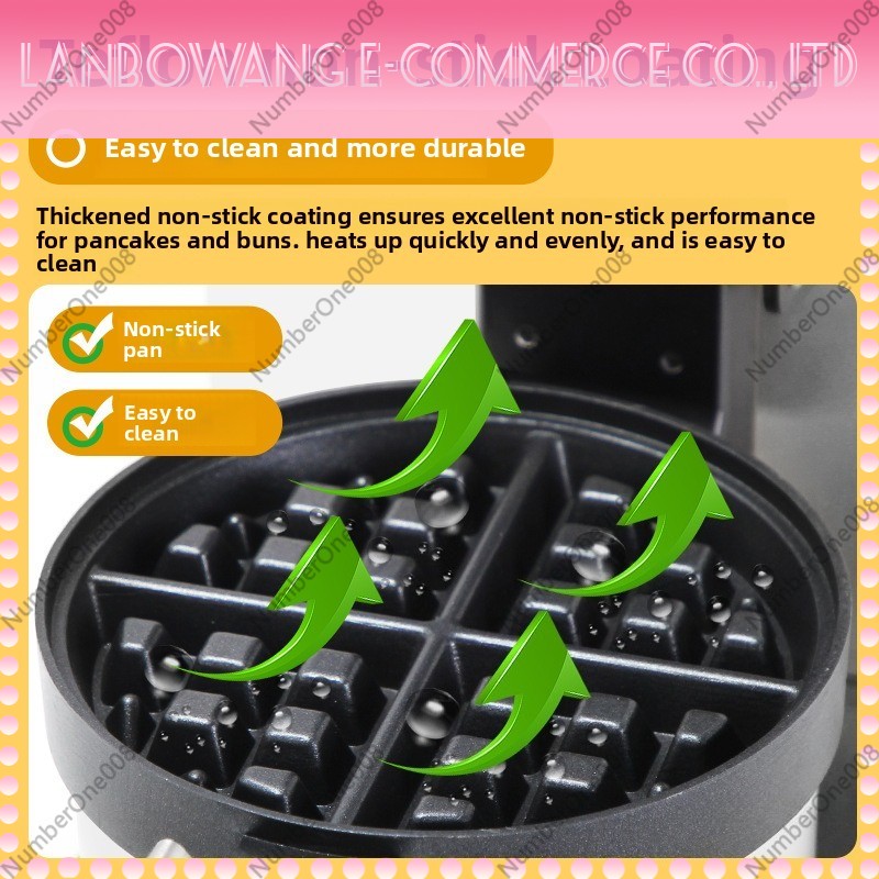 Rotating Waffle Maker Griddle  - Snacks Food Stall ulasan dan harga