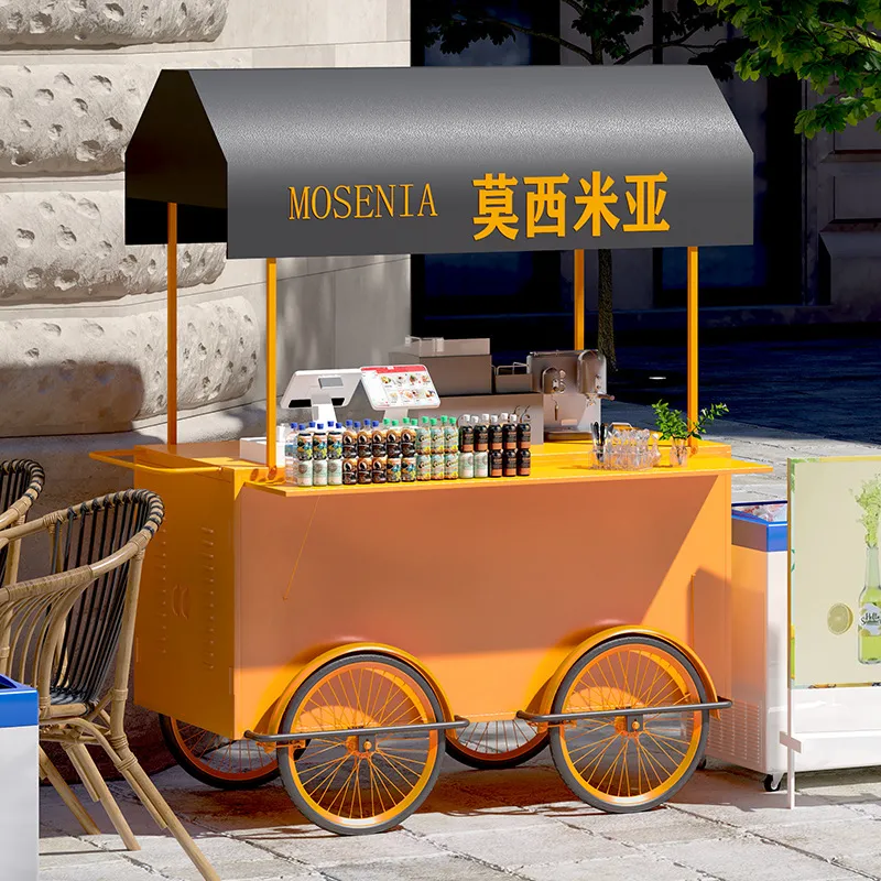 Portable Wrought Iron Food Car - Snacks Food Stall ulasan dan harga