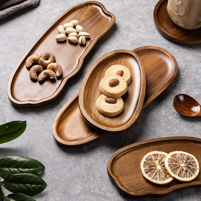 Tableware Solid Wood Food Tray - Food Snacks In Japan ulasan dan harga