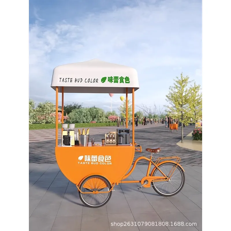 Outdoor Mobile Food Cart Snack - Food Snack ulasan dan harga