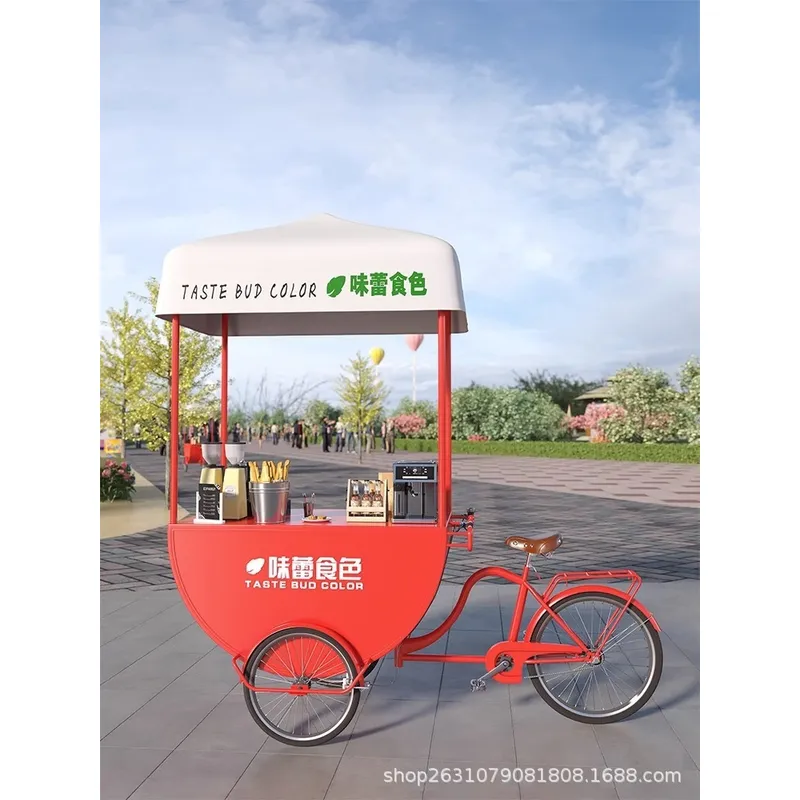 Outdoor Mobile Food Cart Snack - Food Snack ulasan dan harga