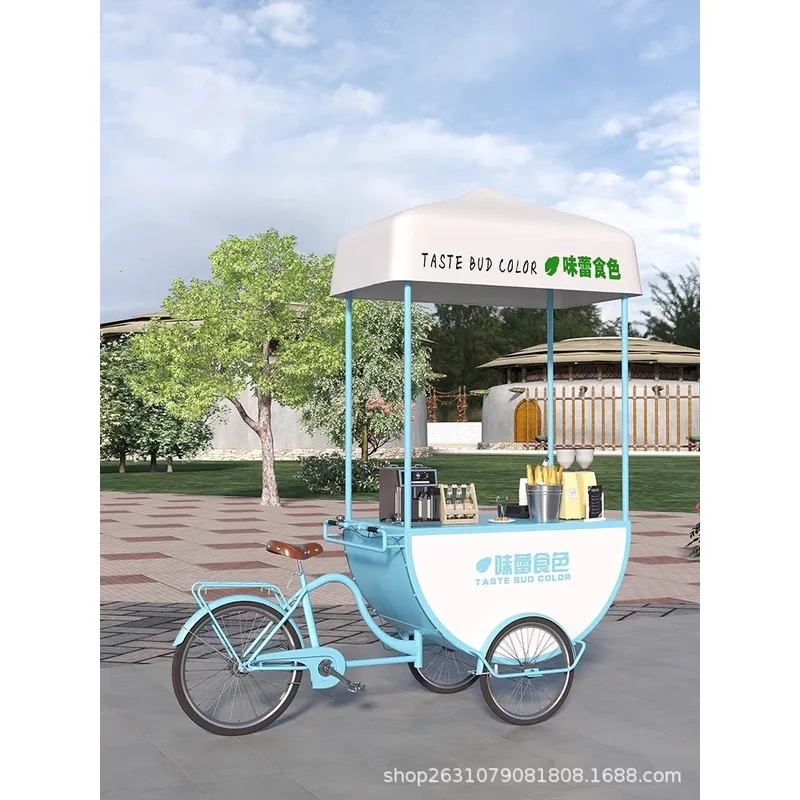 Outdoor Mobile Food Cart Snack - Food Snack ulasan dan harga