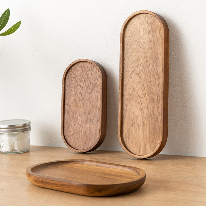 Tableware Solid Wood Food Tray - Food Snacks In Japan ulasan dan harga