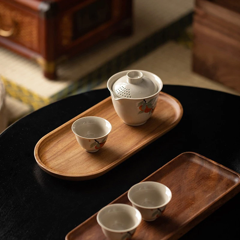 Tableware Solid Wood Food Tray - Food Snacks In Japan ulasan dan harga