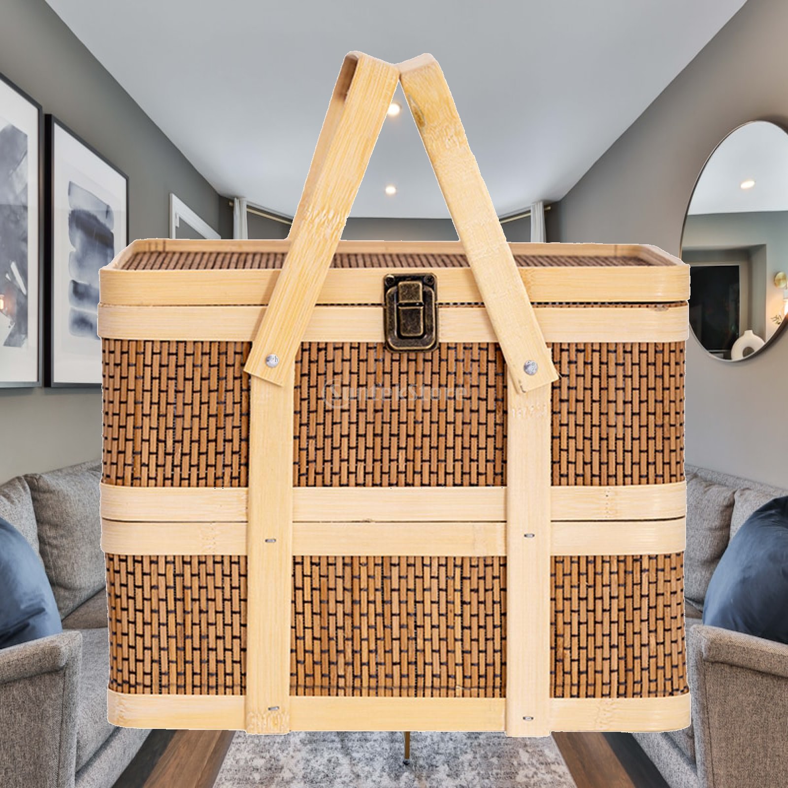Woven Picnic Basket,Food Stora - Snacks Food Gift Baskets ulasan dan harga