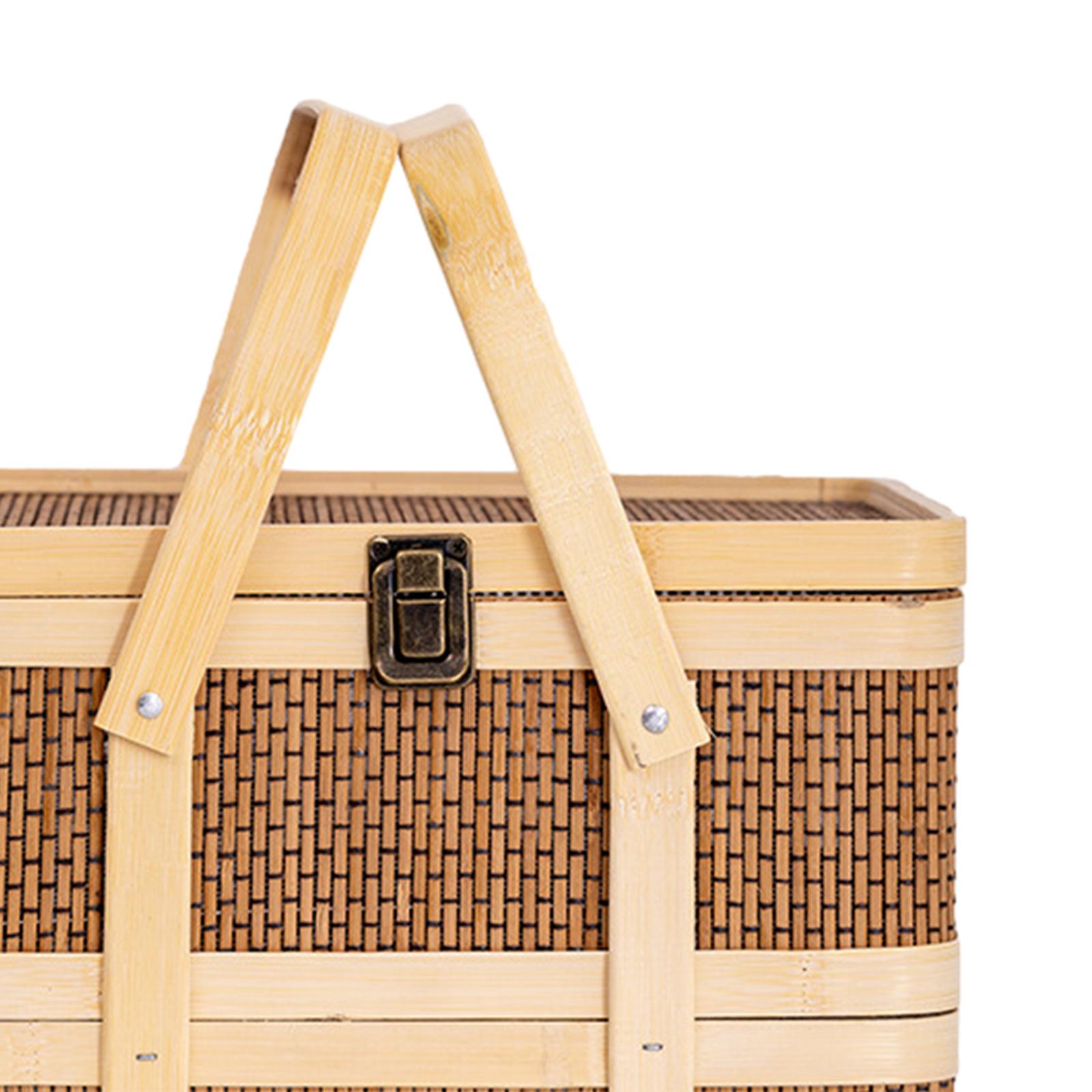 Woven Picnic Basket,Food Stora - Snacks Food Gift Baskets ulasan dan harga