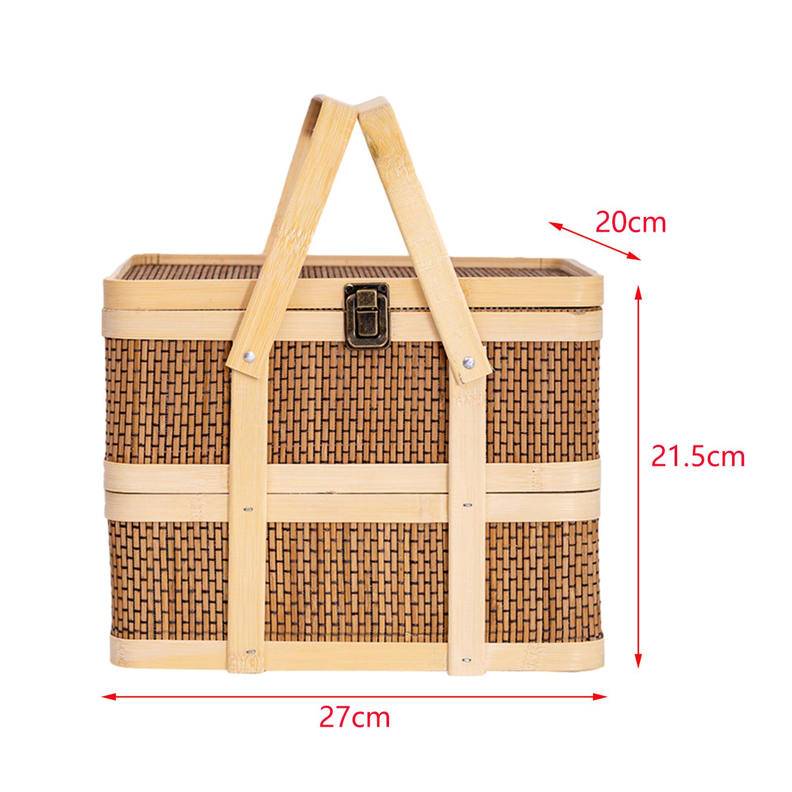 Woven Picnic Basket,Food Stora - Snacks Food Gift Baskets ulasan dan harga