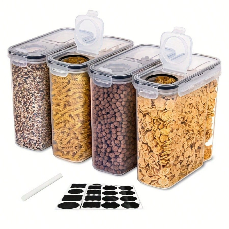 4 Pack Airtight Cereal Dry Foo - Food Packed Snacks ulasan dan harga