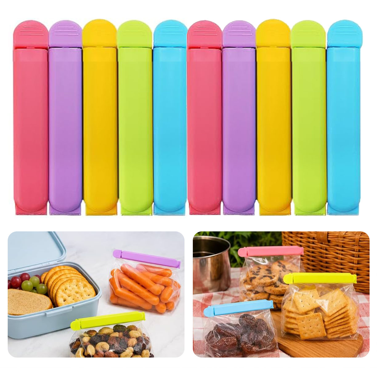 Colorful Food Storage Clips –  - Snacks Food Gift Baskets ulasan dan harga