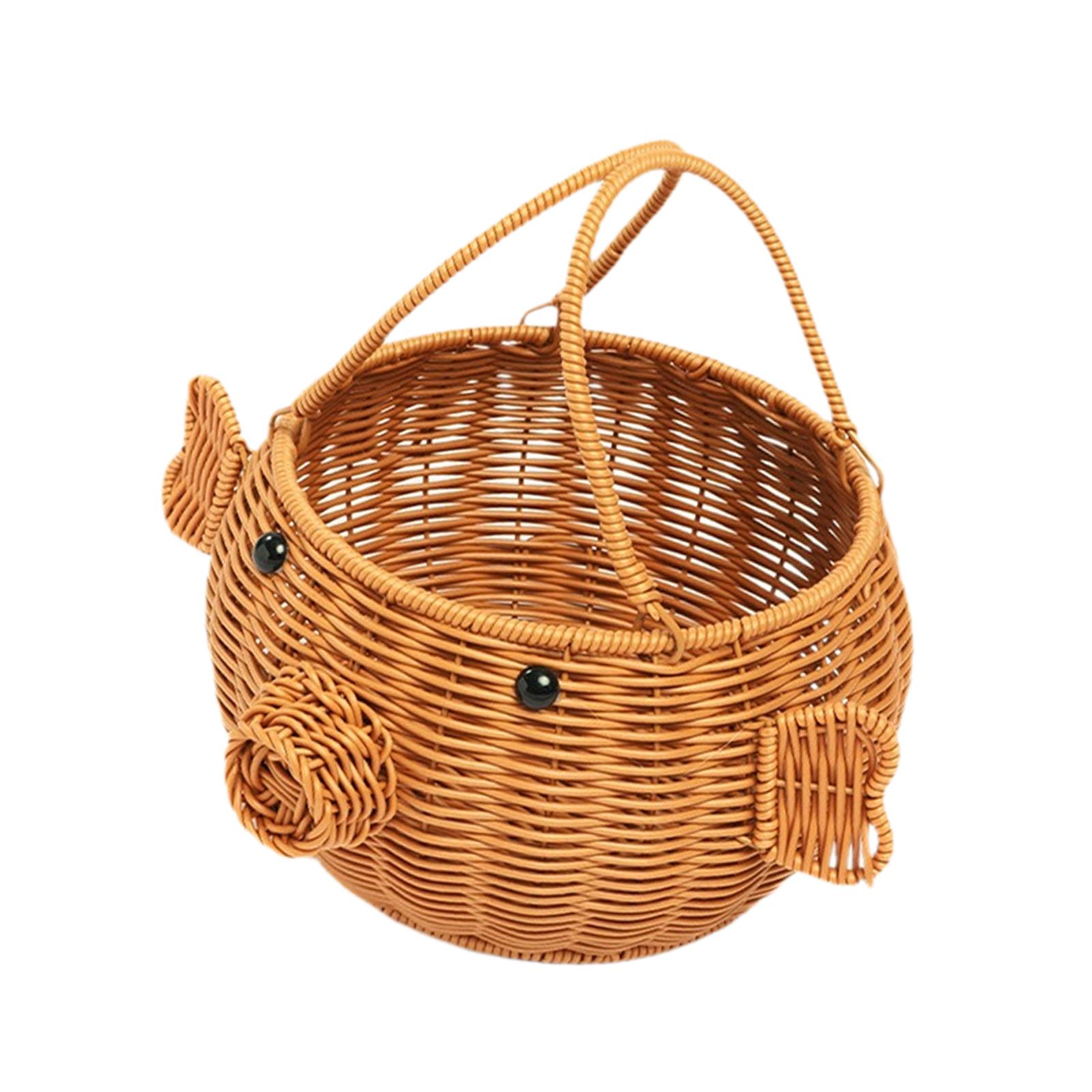 Pig Shaped Storage Basket Hand - Snacks Food Gift Baskets ulasan dan harga