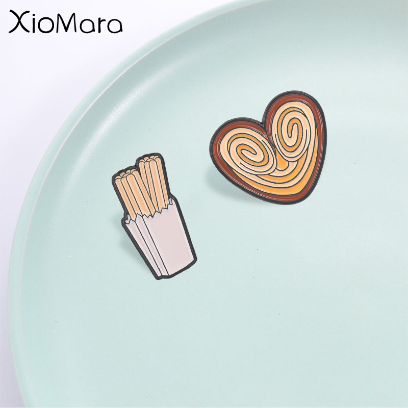 Funny Snack Enamel Pin, Churro - Food Snacks Gifts ulasan dan harga