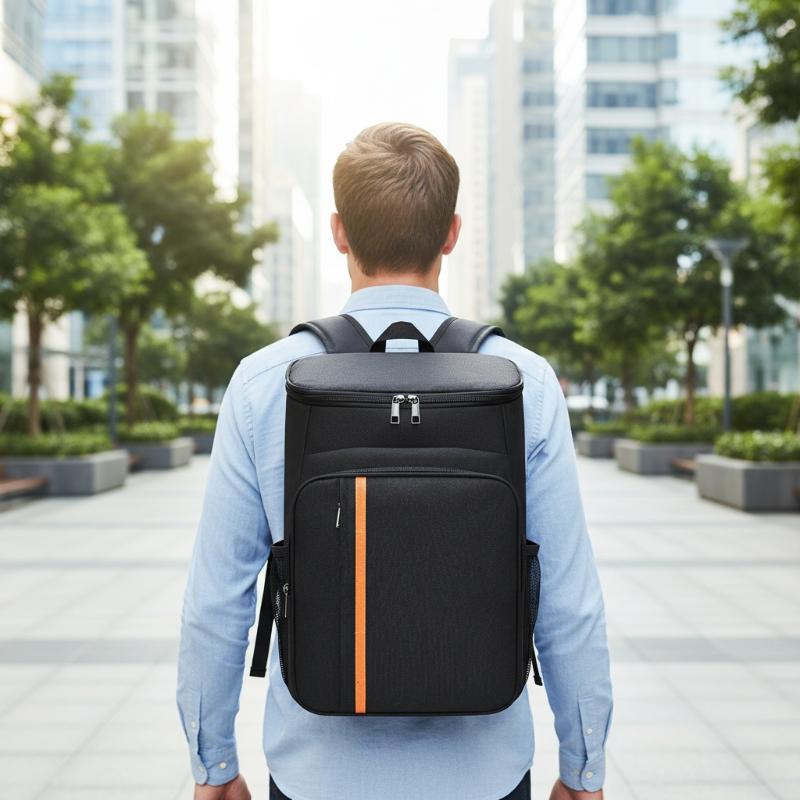 Insulated Cooler Backpack Larg - Food Snacks Delivery ulasan dan harga