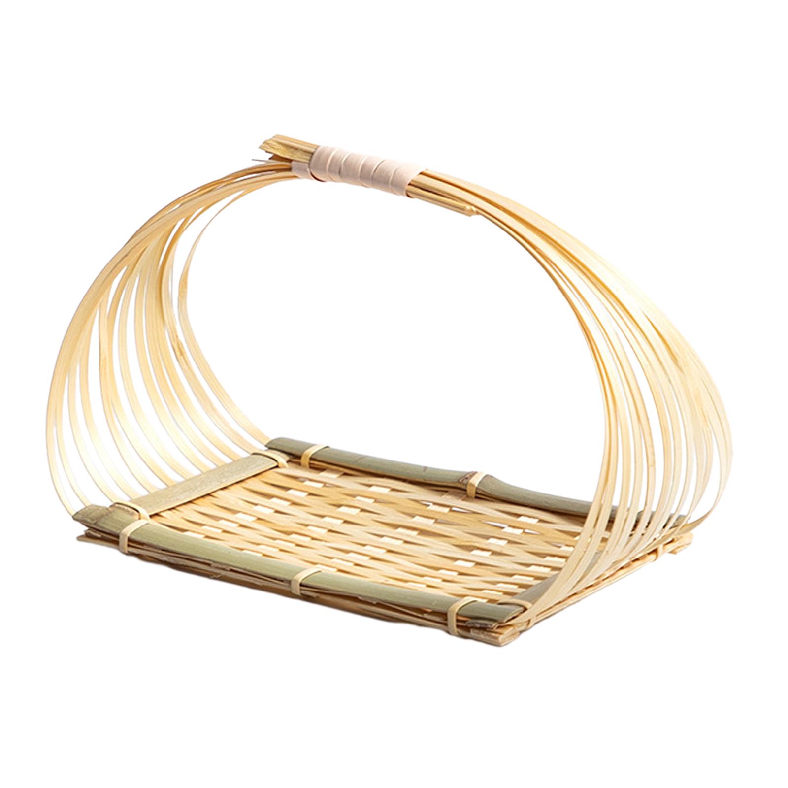 Picnic Woven Basket Bamboo Foo - Snacks Food Gift Baskets ulasan dan harga