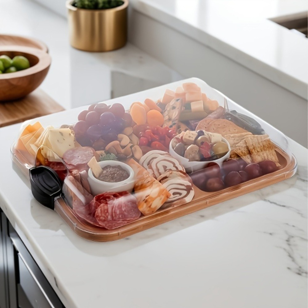 Wooden Partitioned Snack Tray  - Food Snacks In Japan ulasan dan harga
